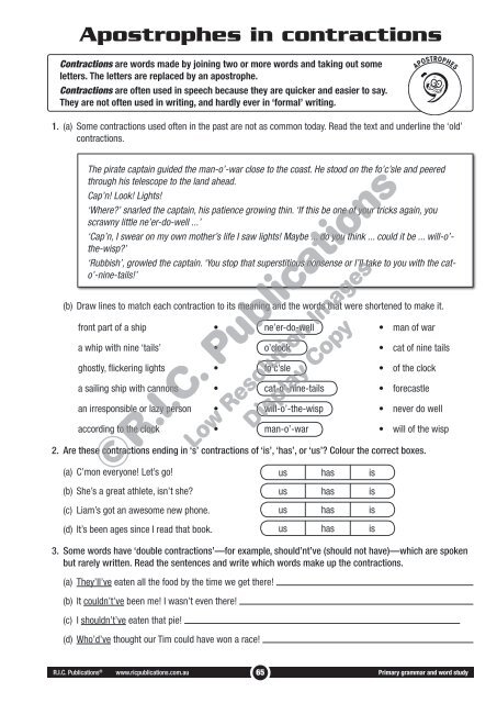 RIC-20248 Primary Grammar and Word Study Year 6 – Punctuation