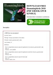 DOWNLOAD FREE Hummingbirds 2018 [PDF EBOOK EPUB KINDLE]