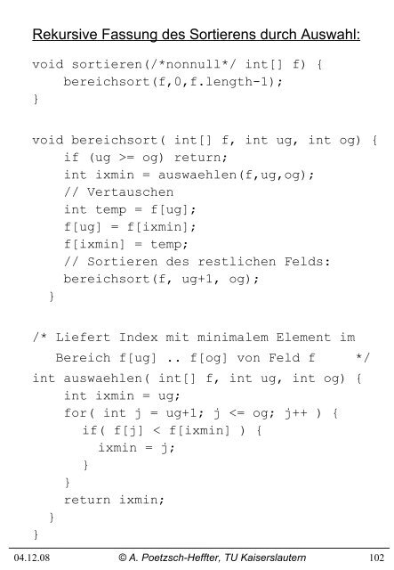 4. Prozedurales Programmieren