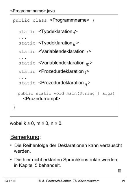 4. Prozedurales Programmieren