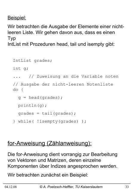 4. Prozedurales Programmieren