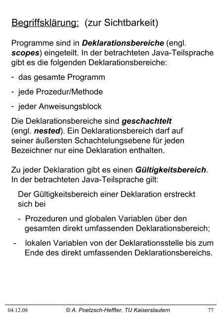 4. Prozedurales Programmieren