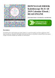 DOWNLOAD EBOOK Kaleidoscope Do It All 2019 Calendar Ebook  READ ONLINE