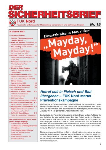 Sicherheitsbrief Nr. 19 - Feuerwehr Willinghusen