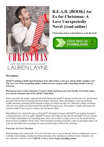 R.E.A.D. [BOOK] An Ex for Christmas A Love Unexpectedly Novel {read online}