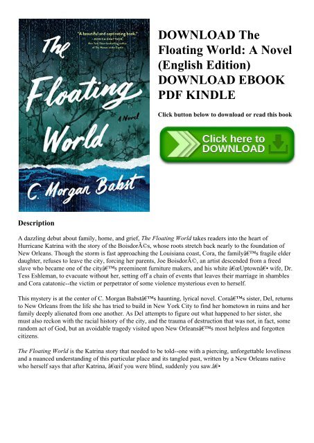 DOWNLOAD The Floating World A Novel (English Edition) DOWNLOAD EBOOK PDF KINDLE