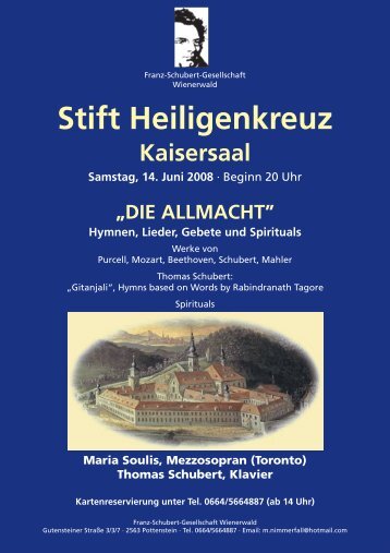 DIE ALLMACHT - Franz-Schubert-Gesellschaft Wienerwald