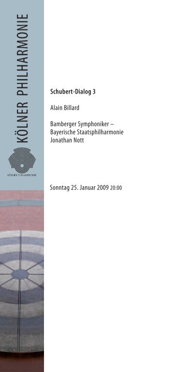 Schubert-Dialog 3 Alain Billard Bamberger Symphoniker ...
