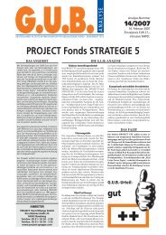 PROJECT Fonds STRATEGIE 5 - G.U.B.-Fondsguide