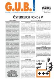 ÖSTERREICH FONDS V - G.U.B.-Fondsguide