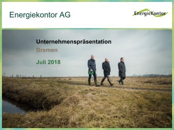 Energiekontor Unternehmenspräsentation