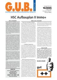HSC Aufbauplan II Immo+ - G.U.B.-Fondsguide