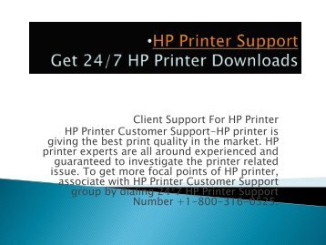 HP Printer Support 1-800-316-0525 HP Printer Support Tollfree Number