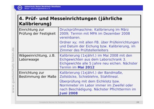 Europäische Produktnormen für das Bauen mit ... - Güteschutz Beton