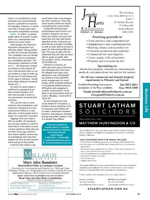 Pittwater Life September 2018 Issue