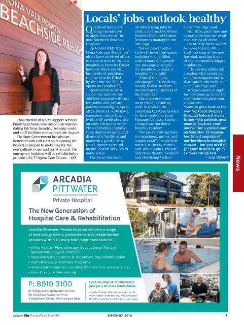 Pittwater Life September 2018 Issue