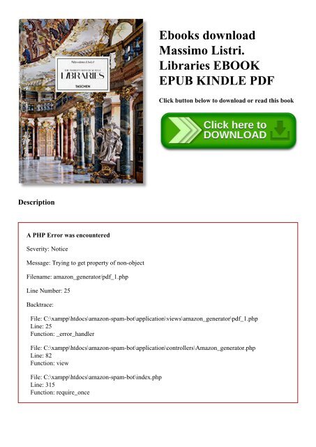 Ebooks download Massimo Listri. Libraries EBOOK EPUB KINDLE PDF