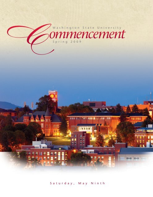 ommencement - Pullman Campus Commencement Ceremonies ...