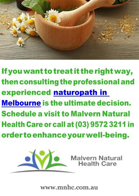 Improve Your Health with the Best Naturopath in Melbourne