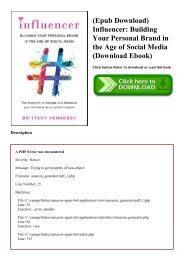 (Epub Download) Influencer Building Your Personal Brand in the Age of Social Media (Download Ebook)