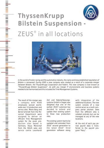 ThyssenKrupp Bilstein Suspension - isgus