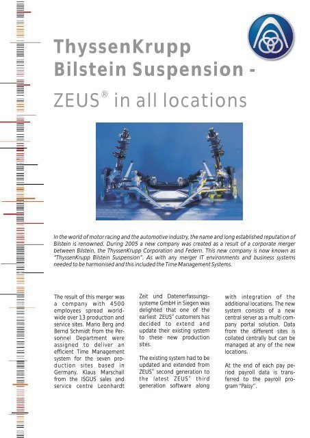 ThyssenKrupp Bilstein Suspension - isgus