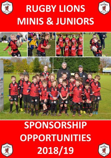 Sponsorship Opportunities 2018