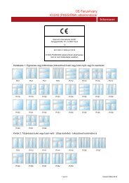 CE-Tanusítvány KV240 (PASSION4) ablakrendszer - Internorm ...