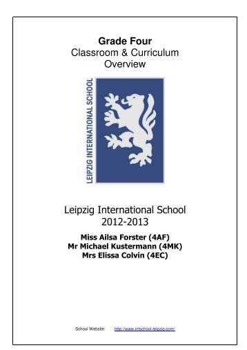 (4AF) Mr Michael Kustermann (4MK) Mrs Elissa Colvin - Leipzig ...