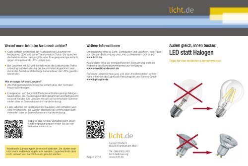 LED statt Halogen