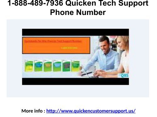 1-888-489-7936 Quicken Technical Support Phone Number