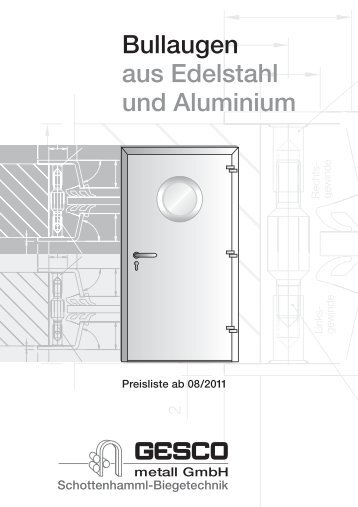 Bullaugen aus Edelstahl-L - GESCO metall GmbH