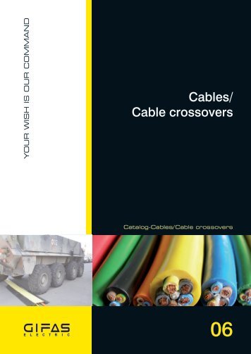 Cables/ Cable crossovers - GIFAS Electric GmbH