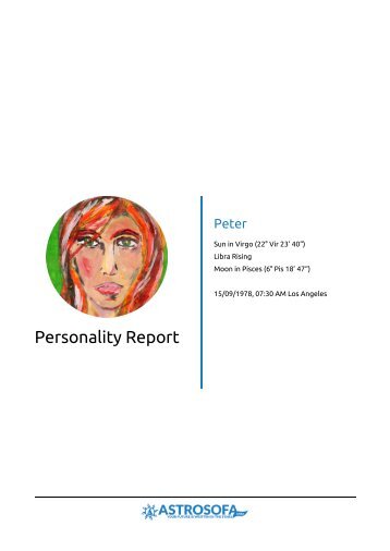 Personality Report Peter