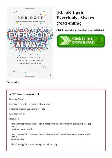 [EbooK Epub] Everybody  Always {read online}