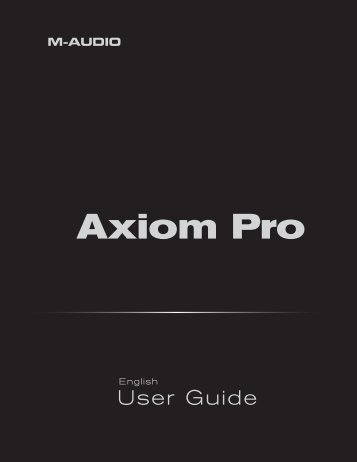 Axiom Pro User Guide - M-Audio