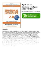 (Epub Kindle) Emotional Intelligence 2.0 EPUB  PDF