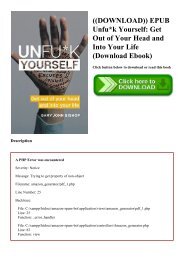((DOWNLOAD)) EPUB Unfuk Yourself Get Out of Your Head and Into Your Life (Download Ebook)