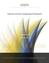 COSO Internal Control-Integrated Framework