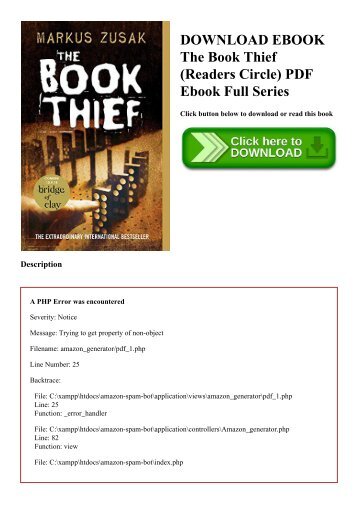DOWNLOAD EBOOK The Book Thief (Readers Circle) PDF Ebook Full Series