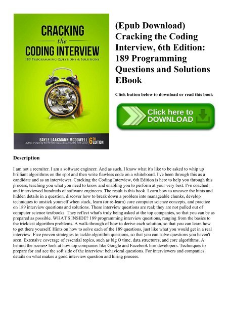 cracking the coding interview pdf 6th edition download