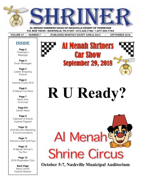 SHRINER SEPTEMBER 2018