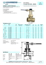 Flow Switch 3.1. Fluvatest UR1/UR2-...GM/GK