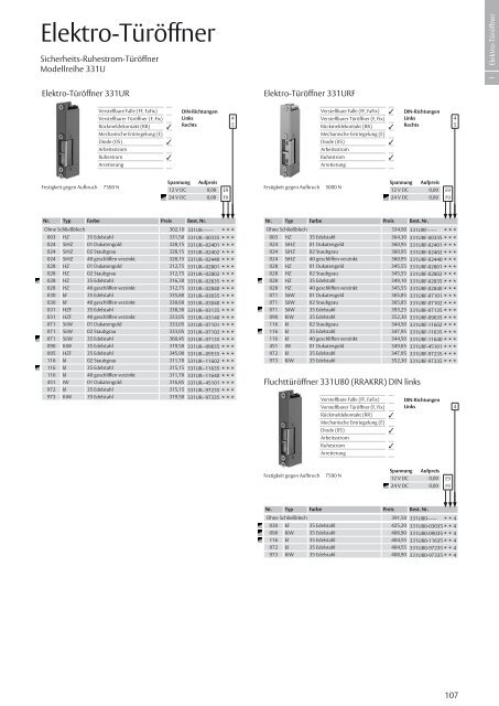 Preisliste InDesign - Eff Eff