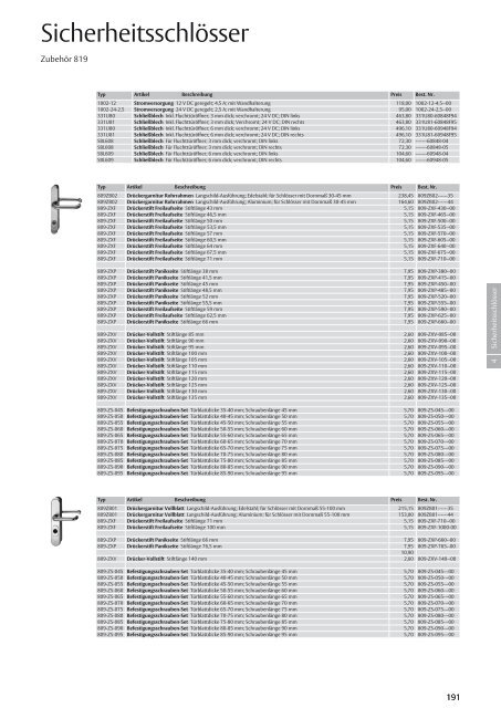 Preisliste InDesign - Eff Eff