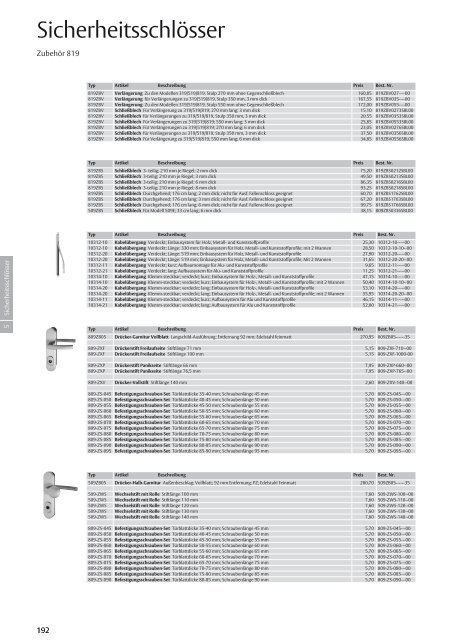 Preisliste InDesign - Eff Eff