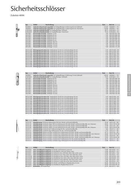 Preisliste InDesign - Eff Eff