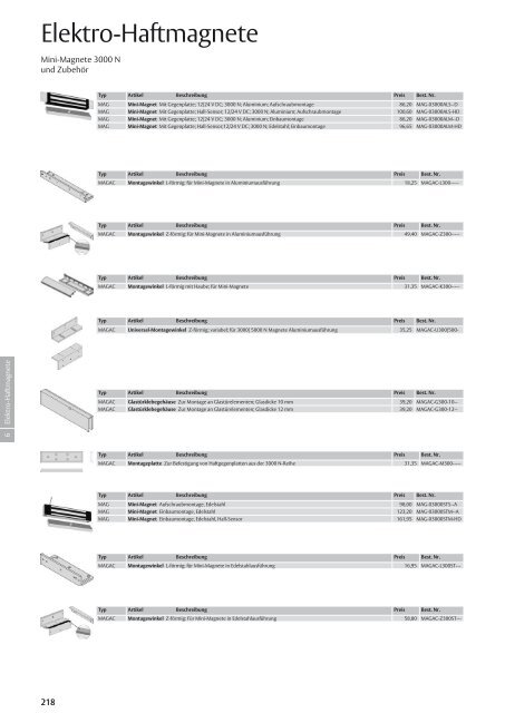 Preisliste InDesign - Eff Eff