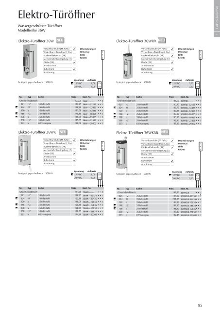 Preisliste InDesign - Eff Eff