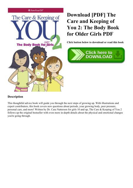 Download [PDF] The Care and Keeping of You 2 The Body Book for Older Girls PDF